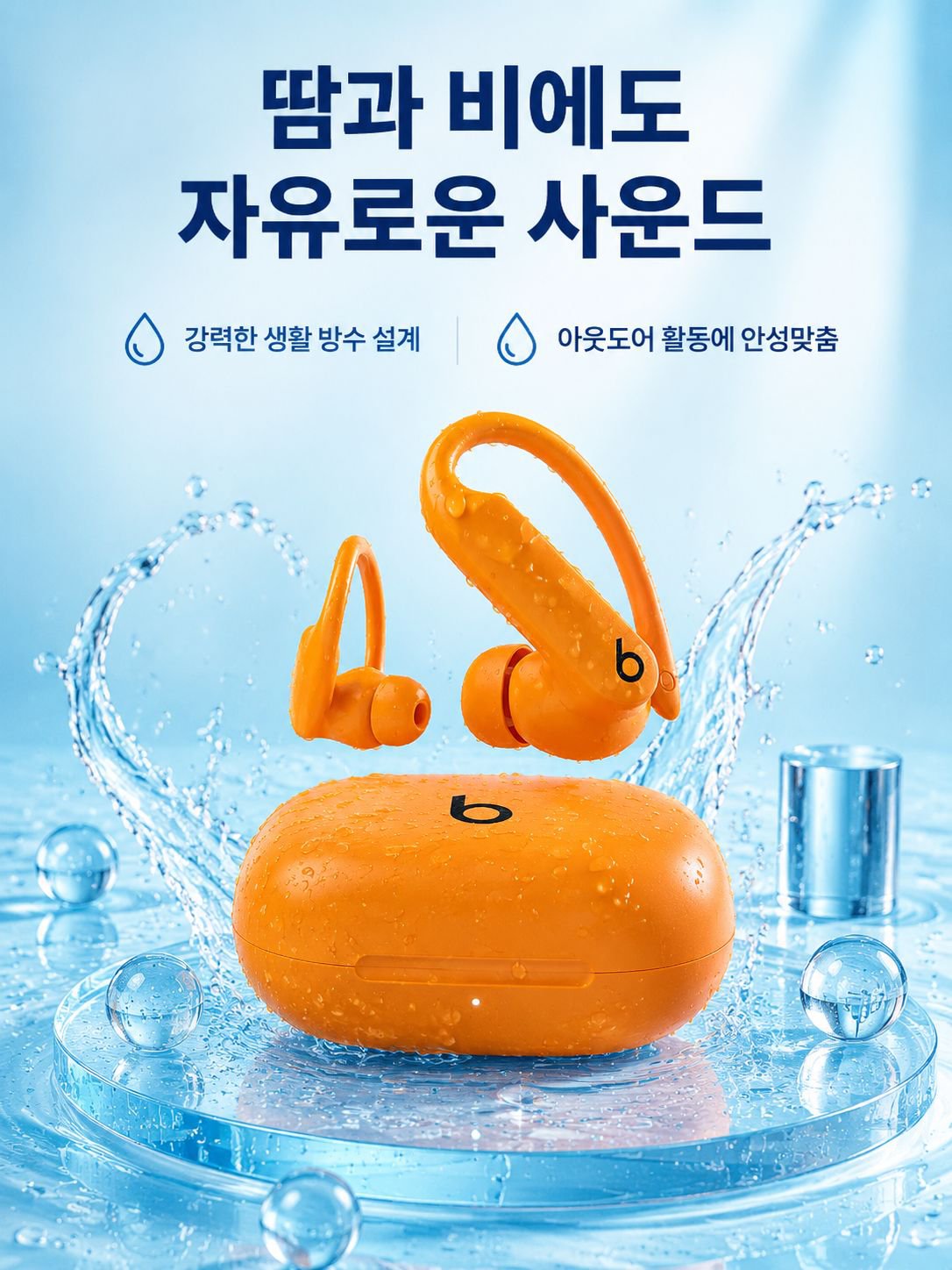 방수 장시간 사용 귀걸이형 블루투스 이어폰