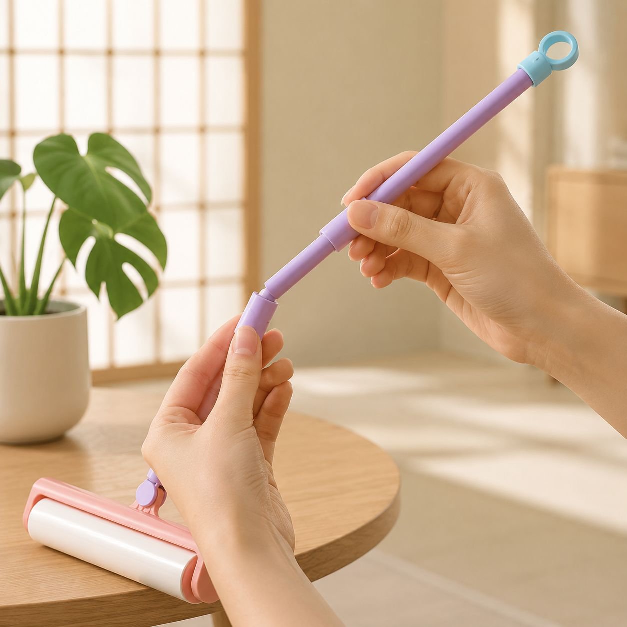 大型掃除用粘着クリーナーの収納イメージ
