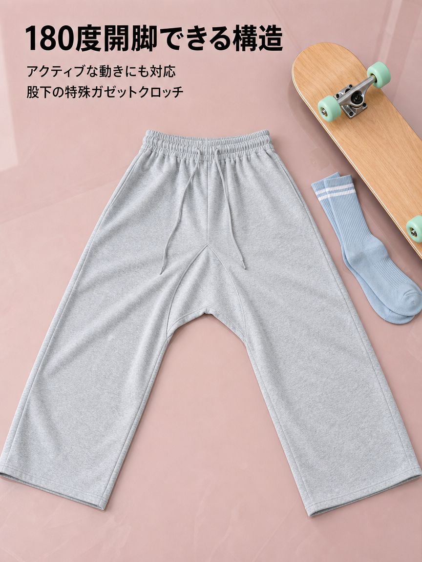 カジュアルファッションに合う万能スウェットパンツ