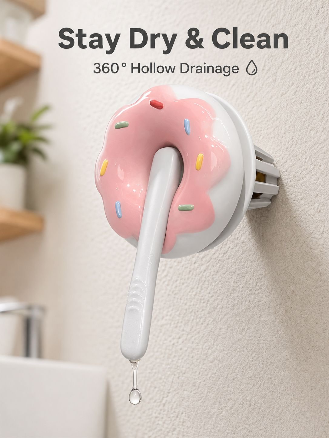 Donut Toothbrush Holder Organizer