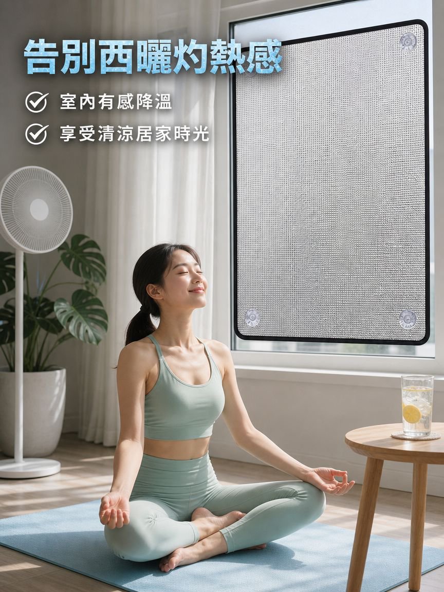 家用防曬隔熱吸盤薄膜