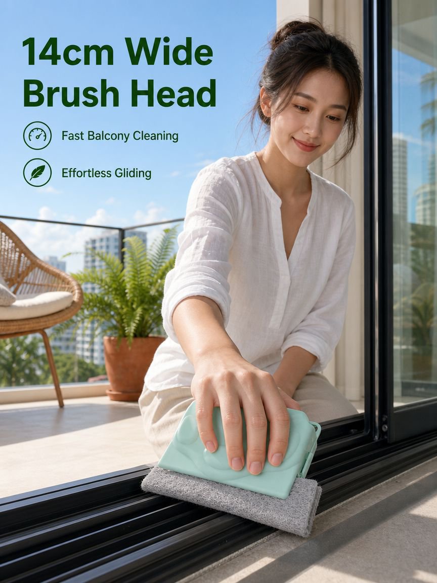 Groove cleaning brush