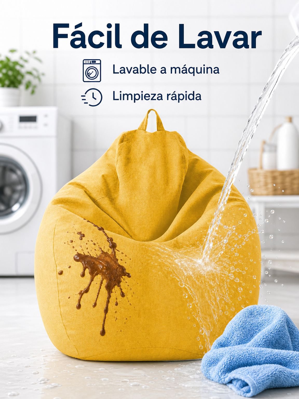 Funda japonesa de tela para cojín y reposapiés