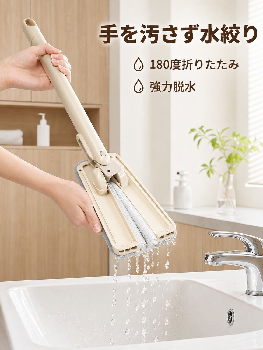 多機能自動布巾クリップミニモップ