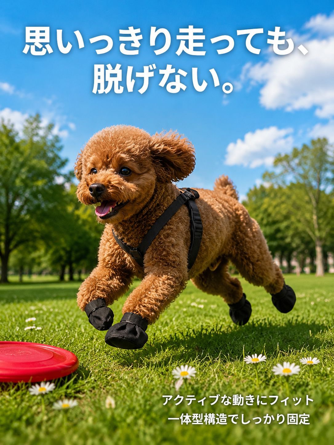 ペット用軽量滑り止めシューズ