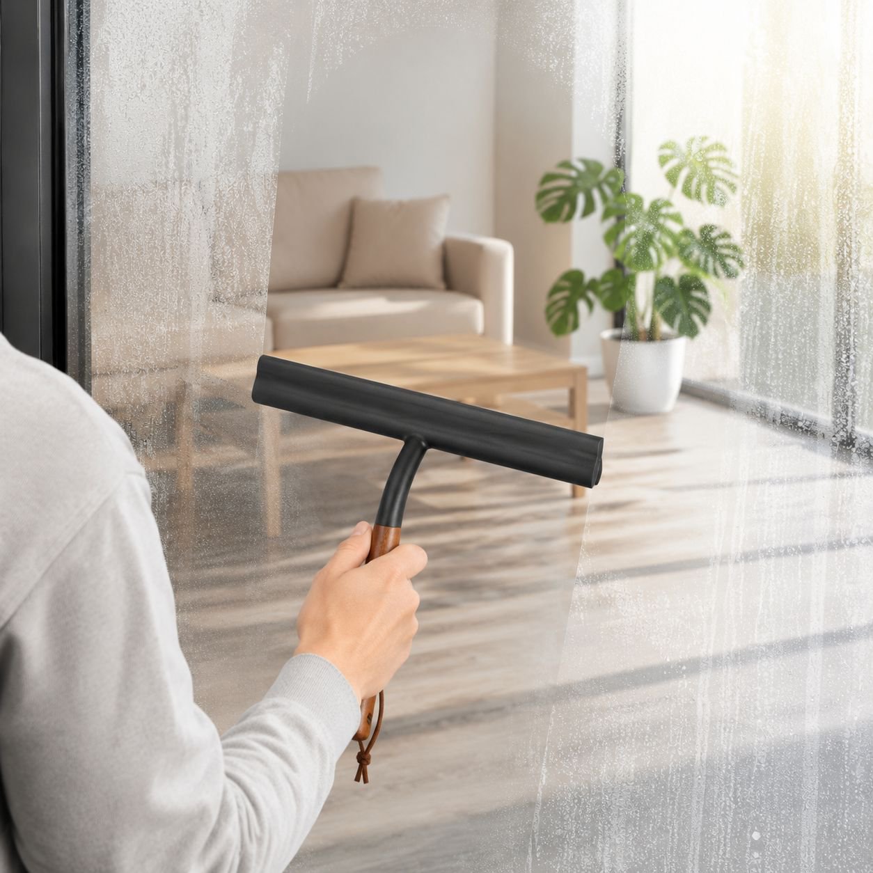 Versatile Squeegee for Mirror and Tile Cleaning
