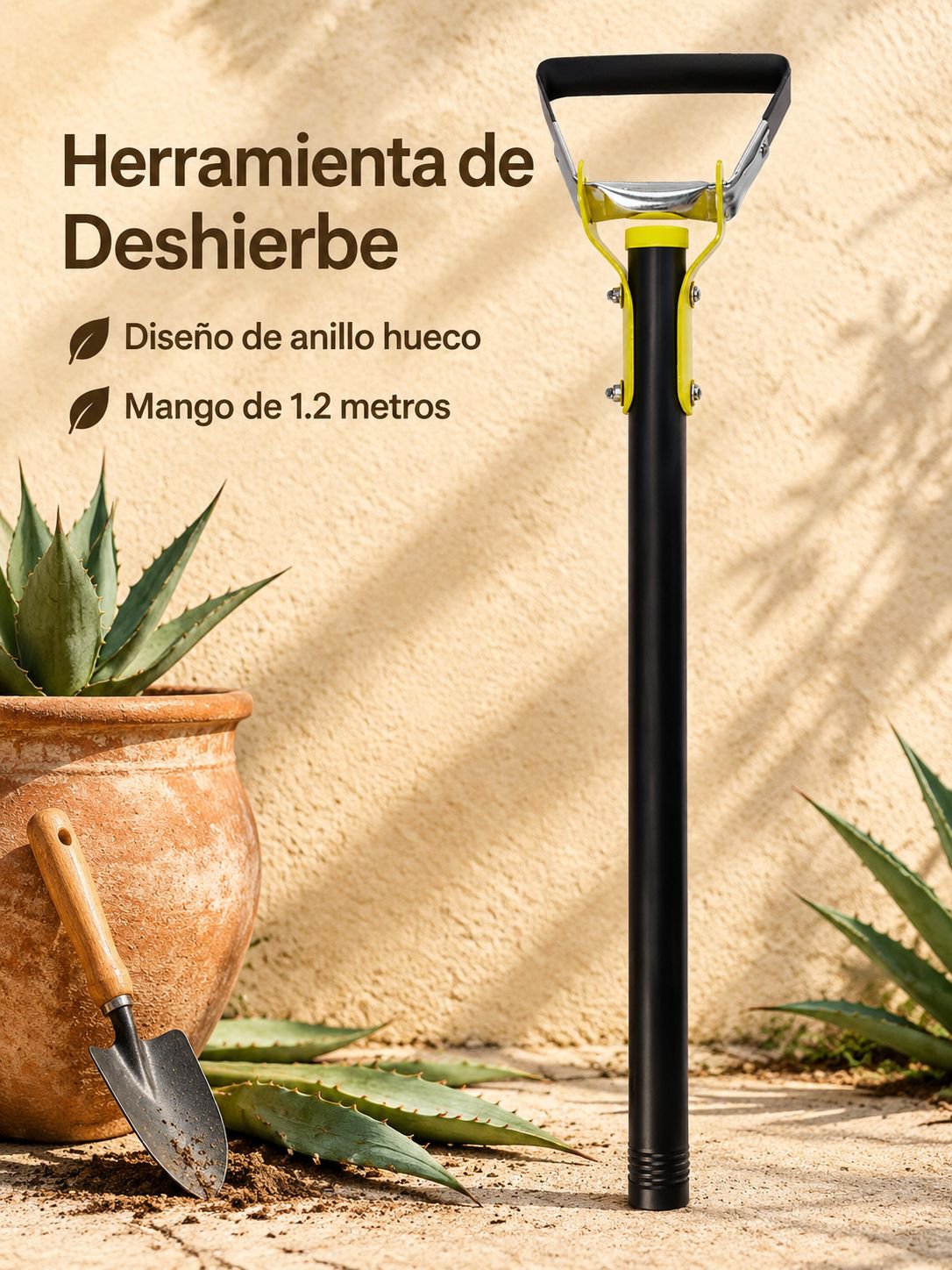 Herramienta para deshierbe azada de jardín