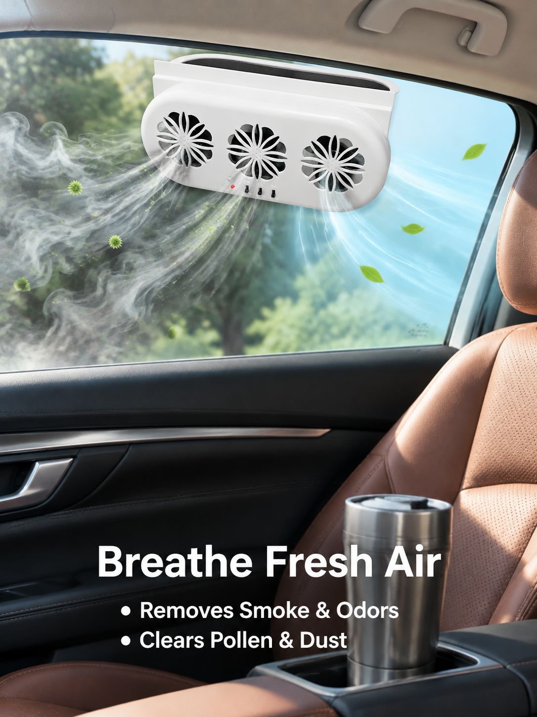 Solar Powered Car Vent Fan