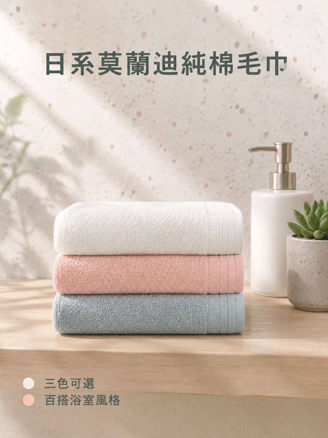 柔軟吸水洗臉毛巾