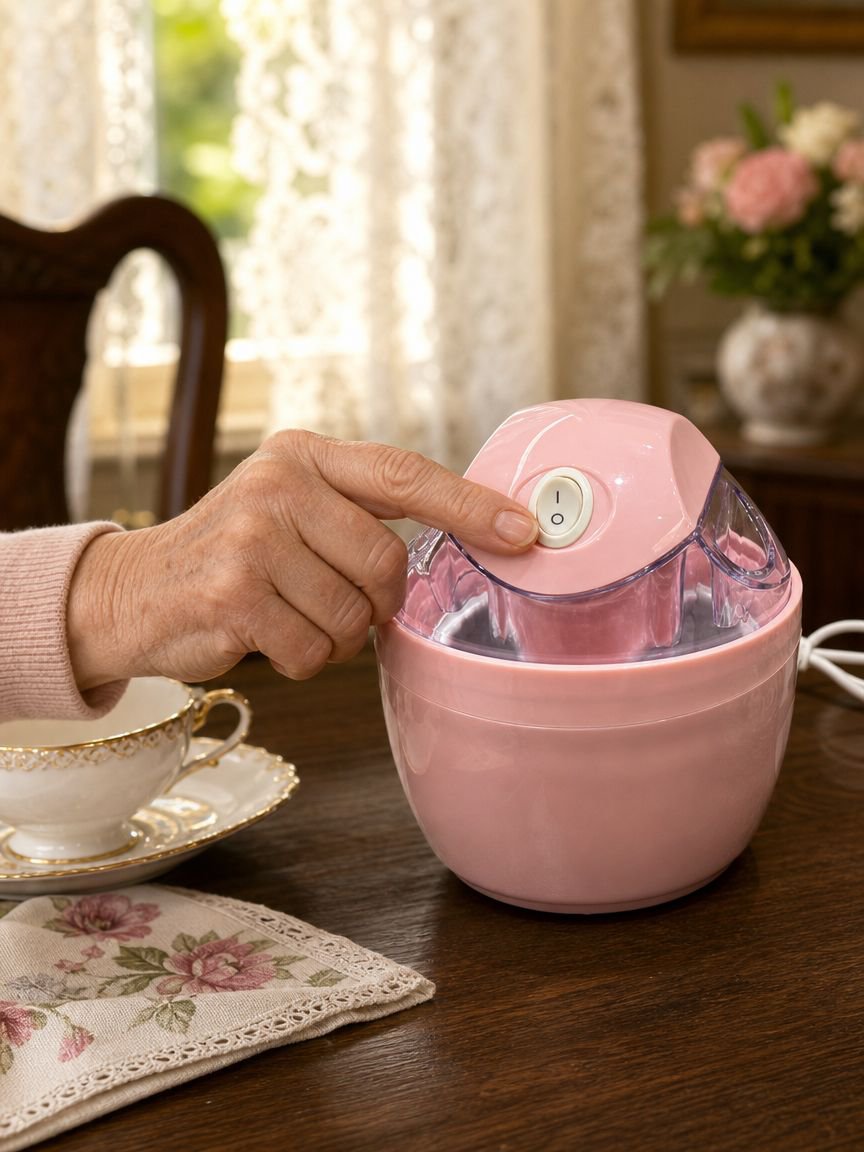 Easy-to-clean removable bowl of ice cream maker