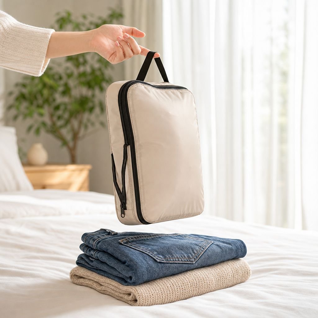 Versatile organizer for quilts and bedding