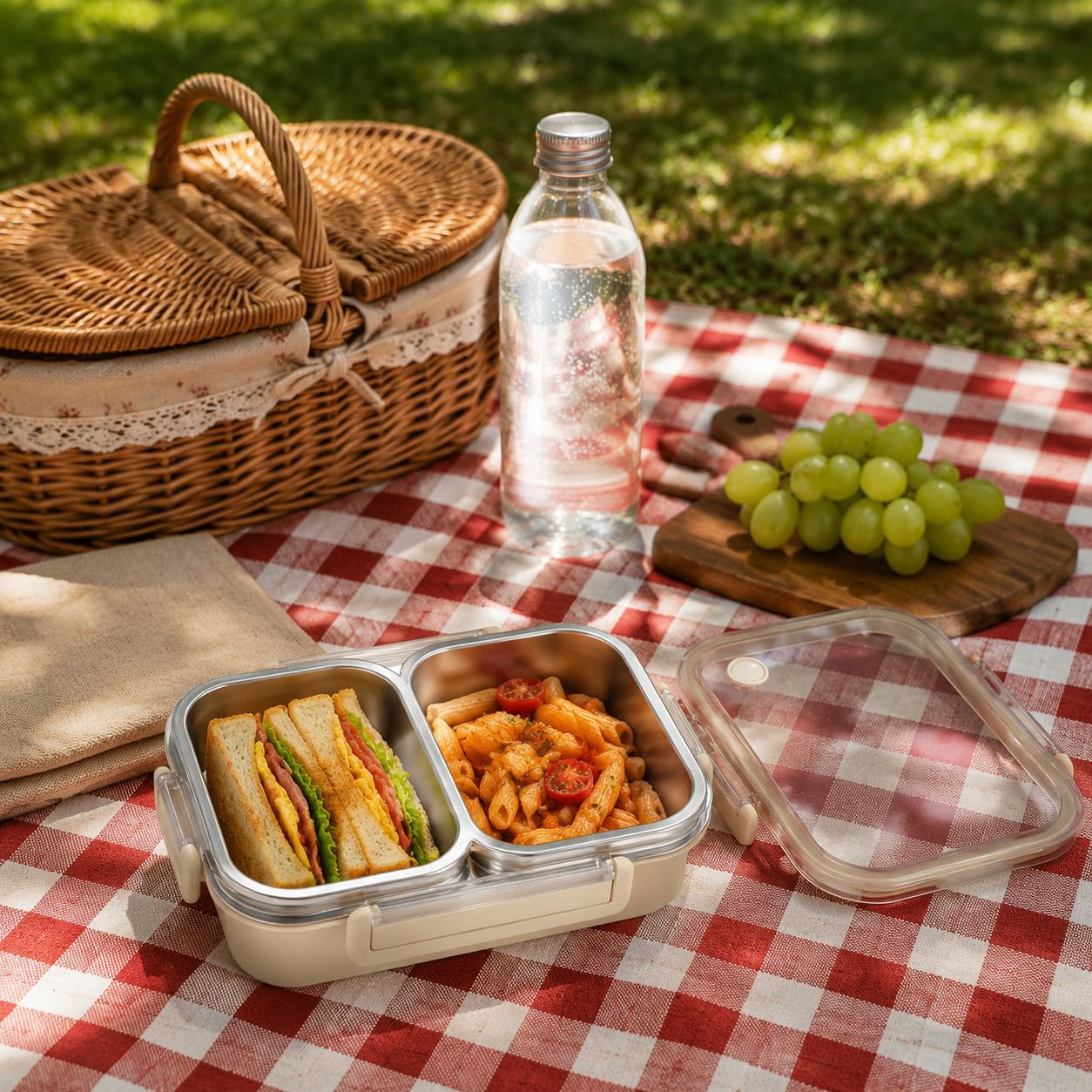 304 Stainless Steel Fresh-keeping Lunch Box, Odor-proof Insulated Bento Box