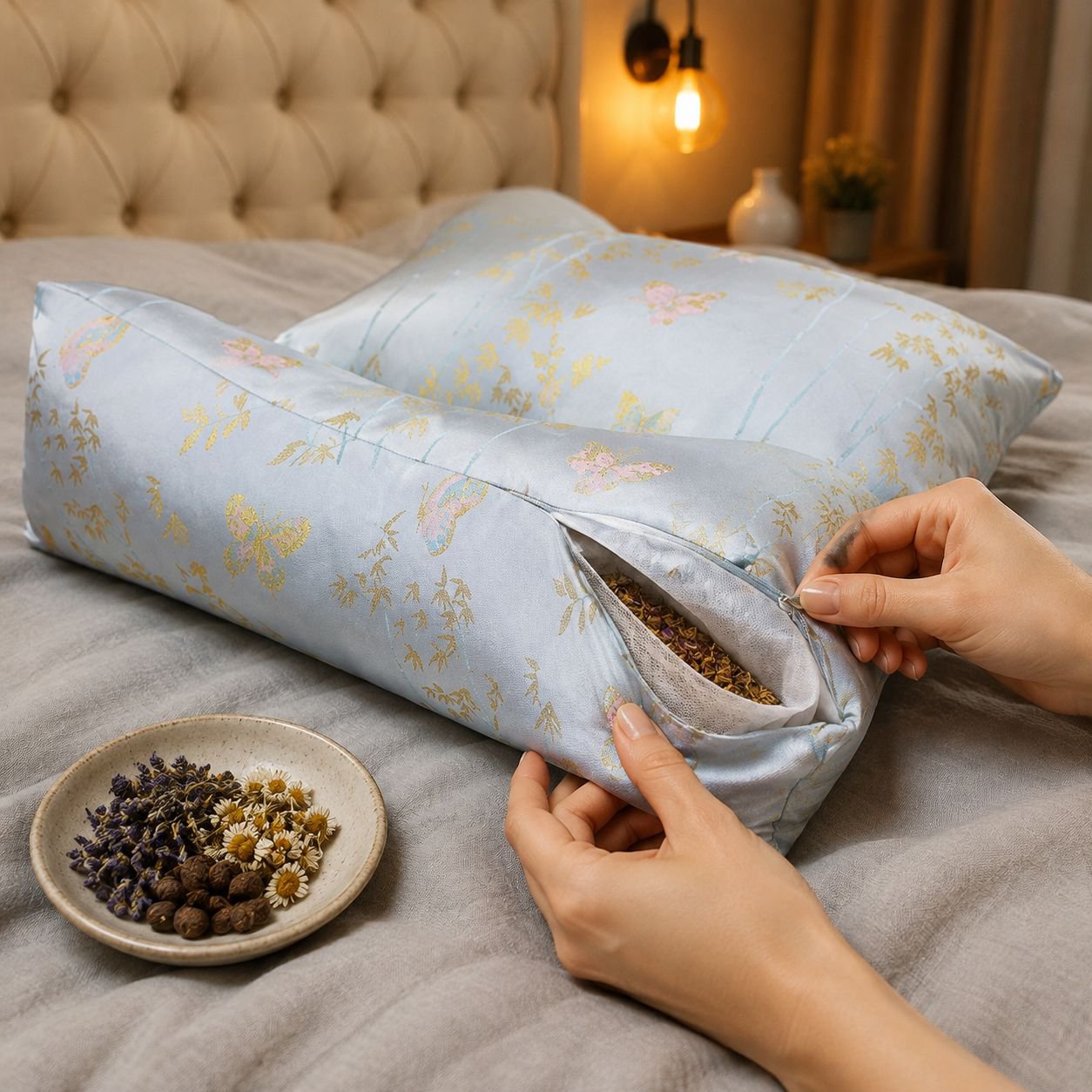 Adjustable electric heated pillow for adult sleep