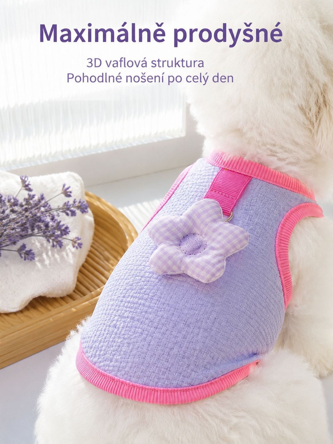 Prodyšné oblečení pro domácí mazlíčky, vhodné pro kočky a psy, proti línání