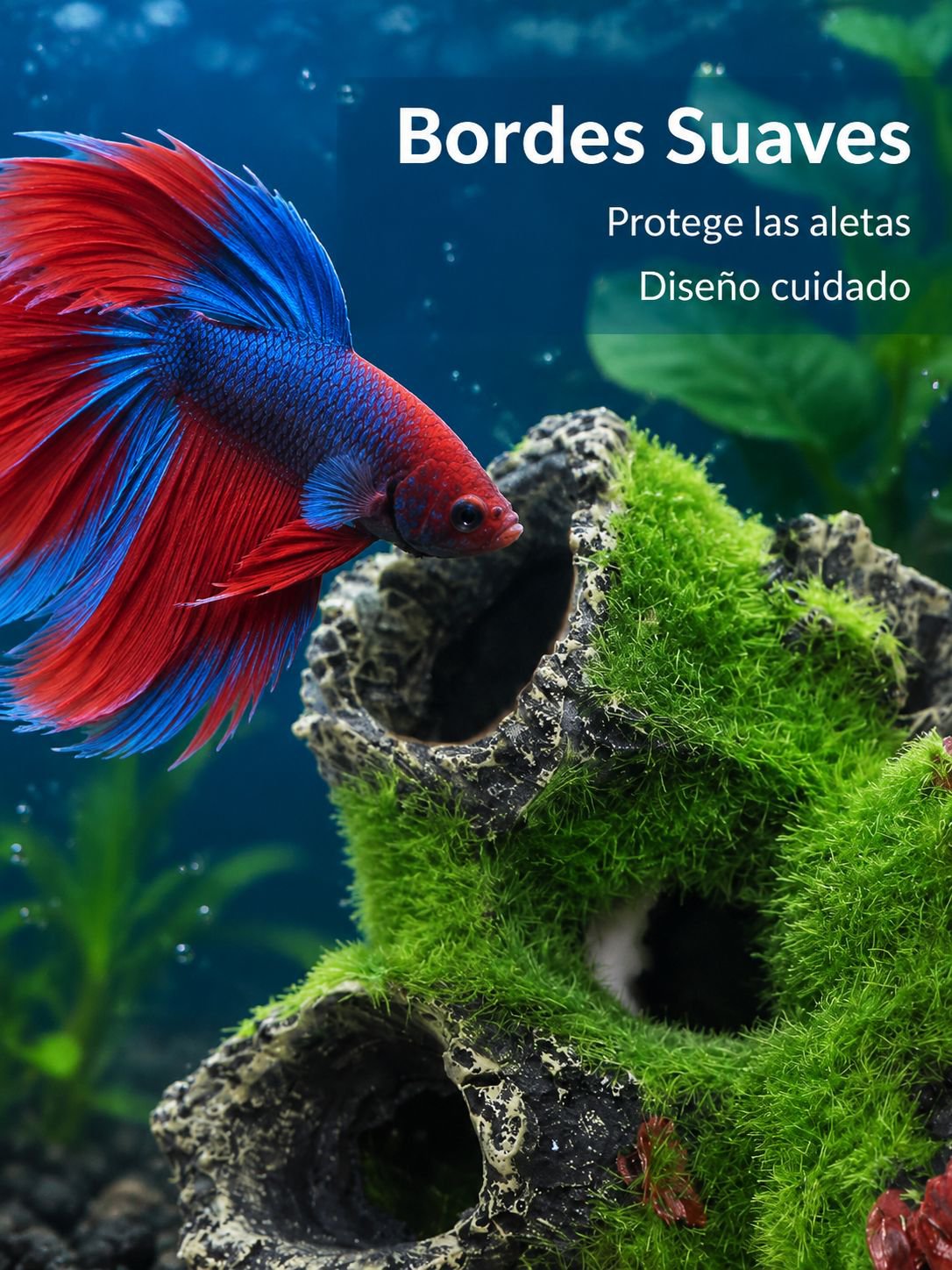 Adorno simulado para paisajismo de acuario