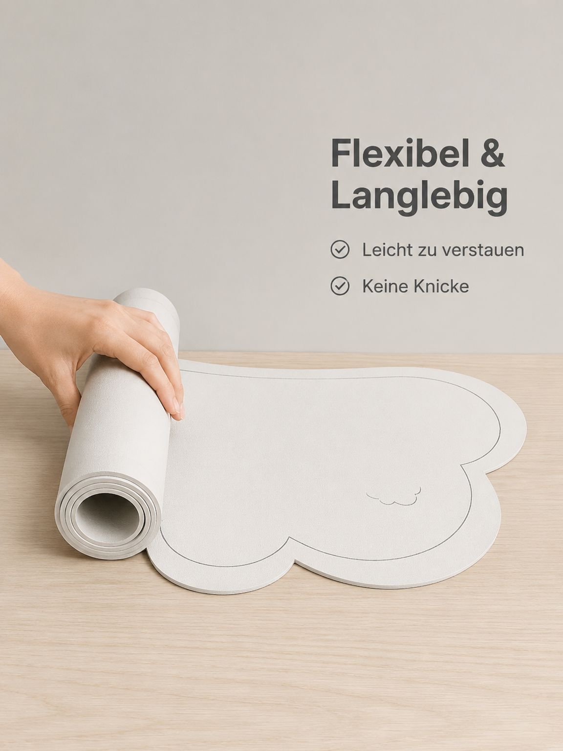 Wasseraufnahme-Badmatte für Toilette