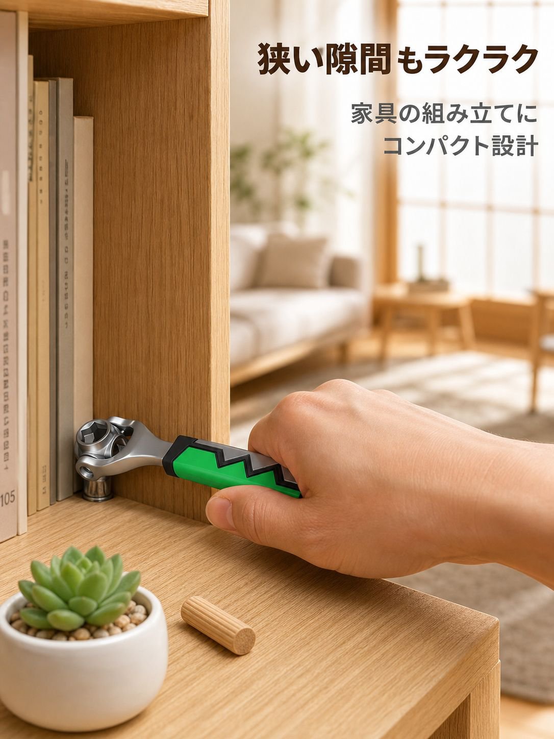 耐久性に優れた8in1レンチ