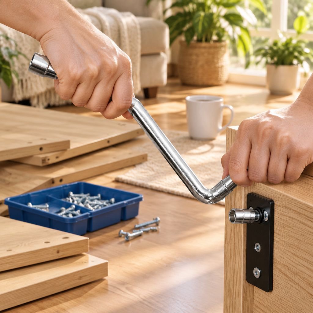 8-19mm hex wrench tightening a bolt