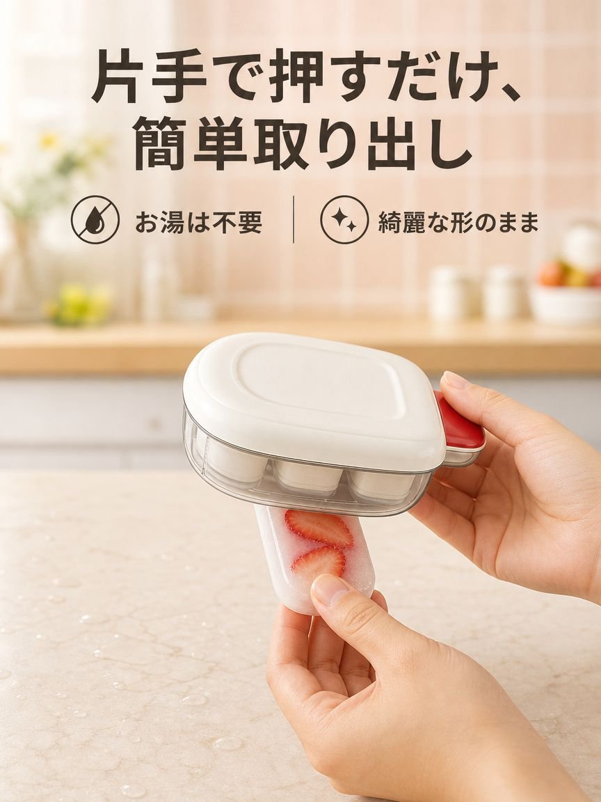家庭用手作り押し出し式アイス型