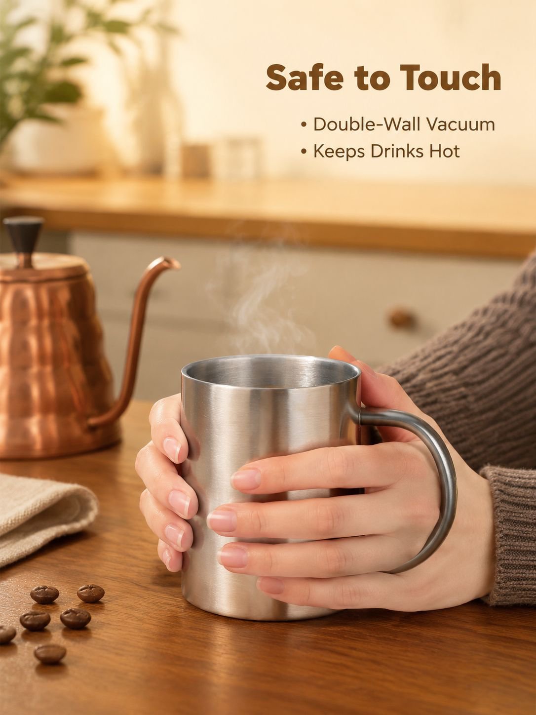 304 Stainless Steel Double-Layer Insulated Water Bottle