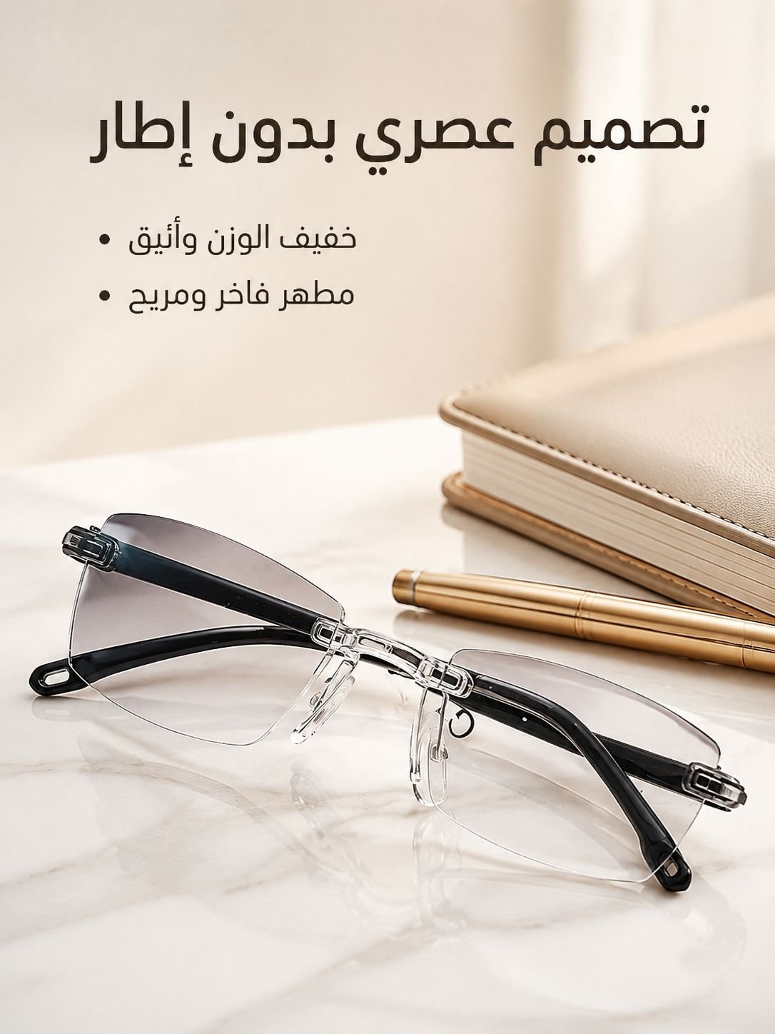 【تكبير ذكي】نظارات طول النظر الشيخوخي المتغير اللون والمضاد للضوء الأزرق