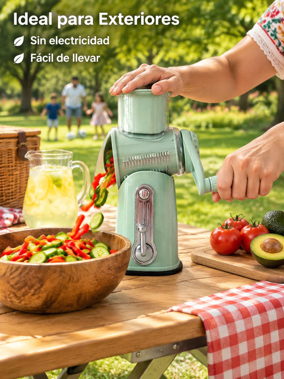 Artefacto multifuncional de corte de verduras y planeador de hielo a mano