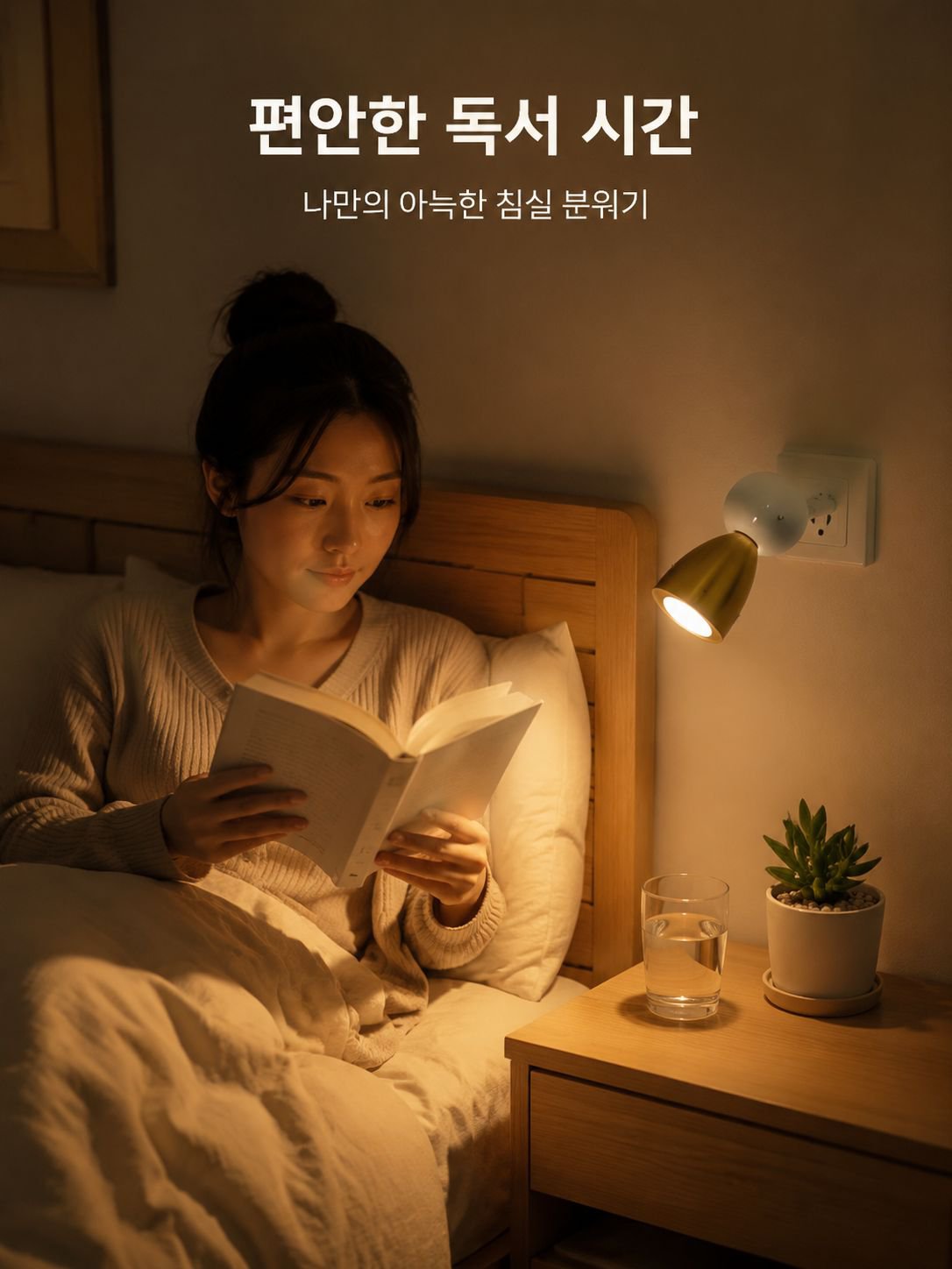 플러그형 침대 옆 조명