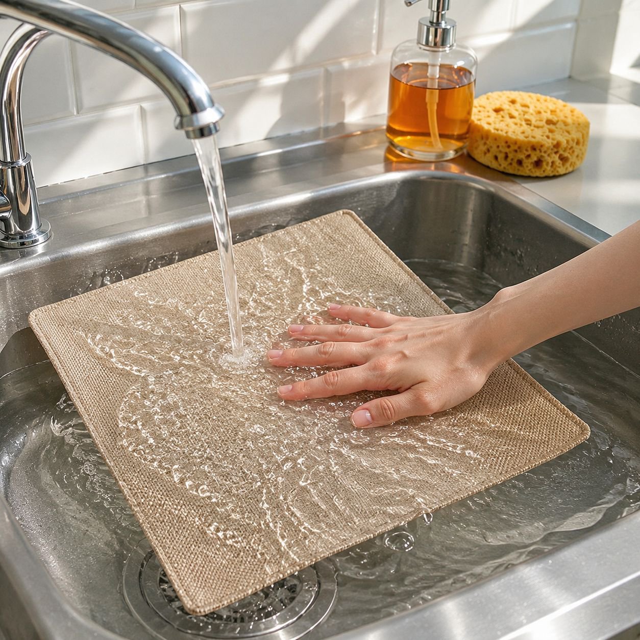 Elegant hotel coaster for drinks and dishes