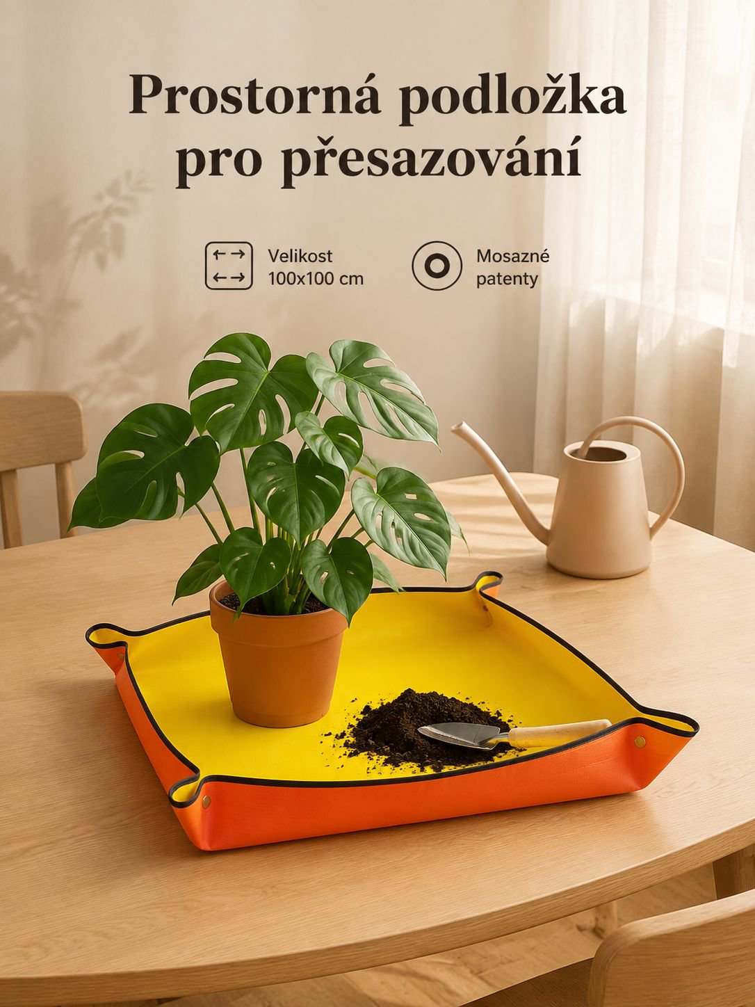 Voděodolná a multifunkční podložka na pěstování
