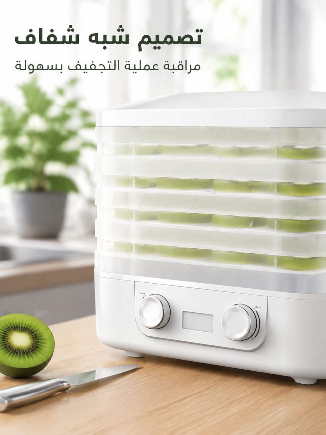 جهاز تجفيف الفواكه الأوتوماتيكي المنزلي