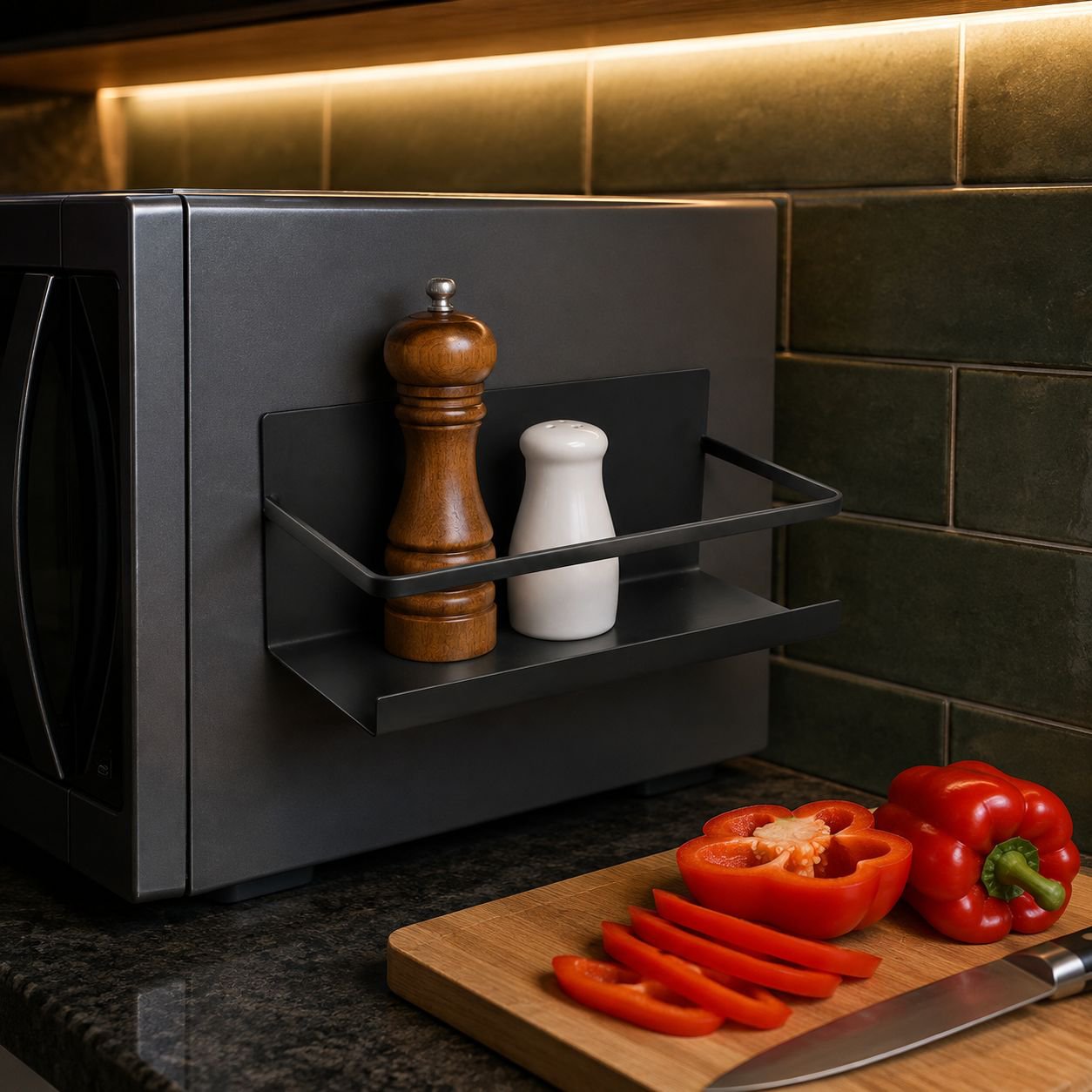 Magnetic Fridge Side Rack, Drill-Free Kitchen Storage Organizer