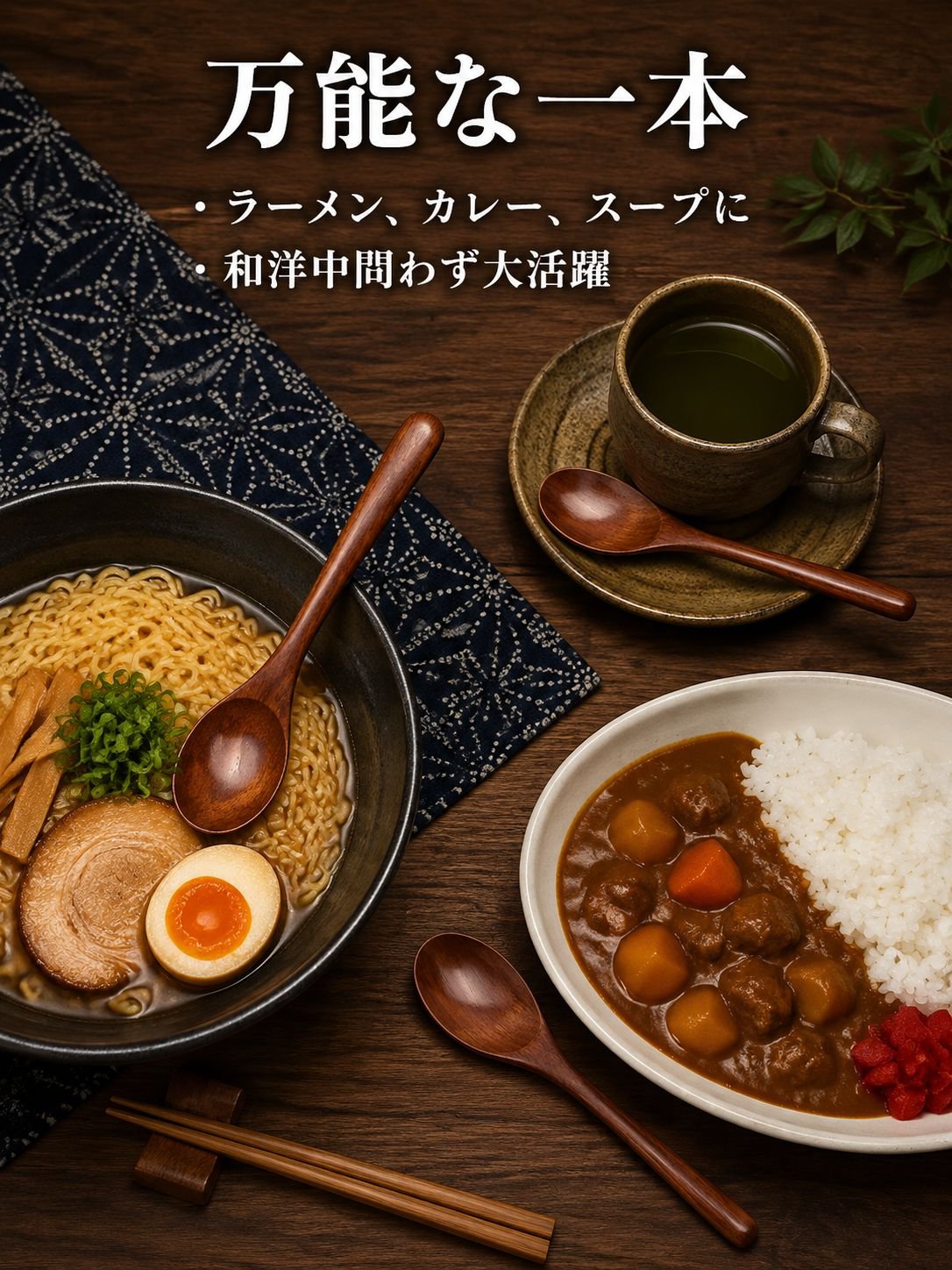 木製スープスプーン