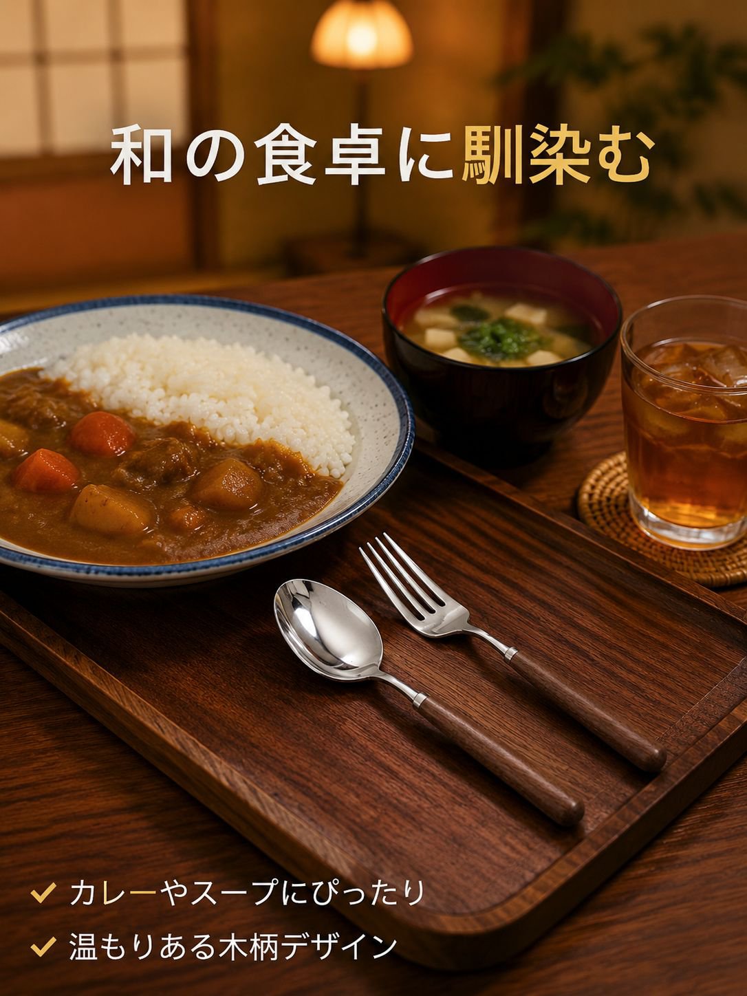 ステンレス製のスプーン