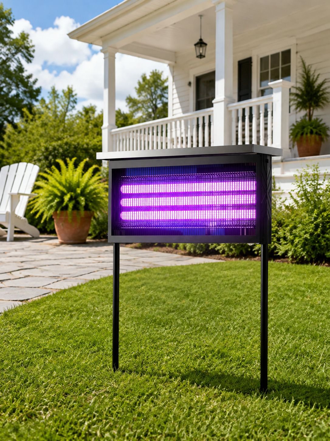 Lámpara ecológica para patios y jardines alimentada por energía solar