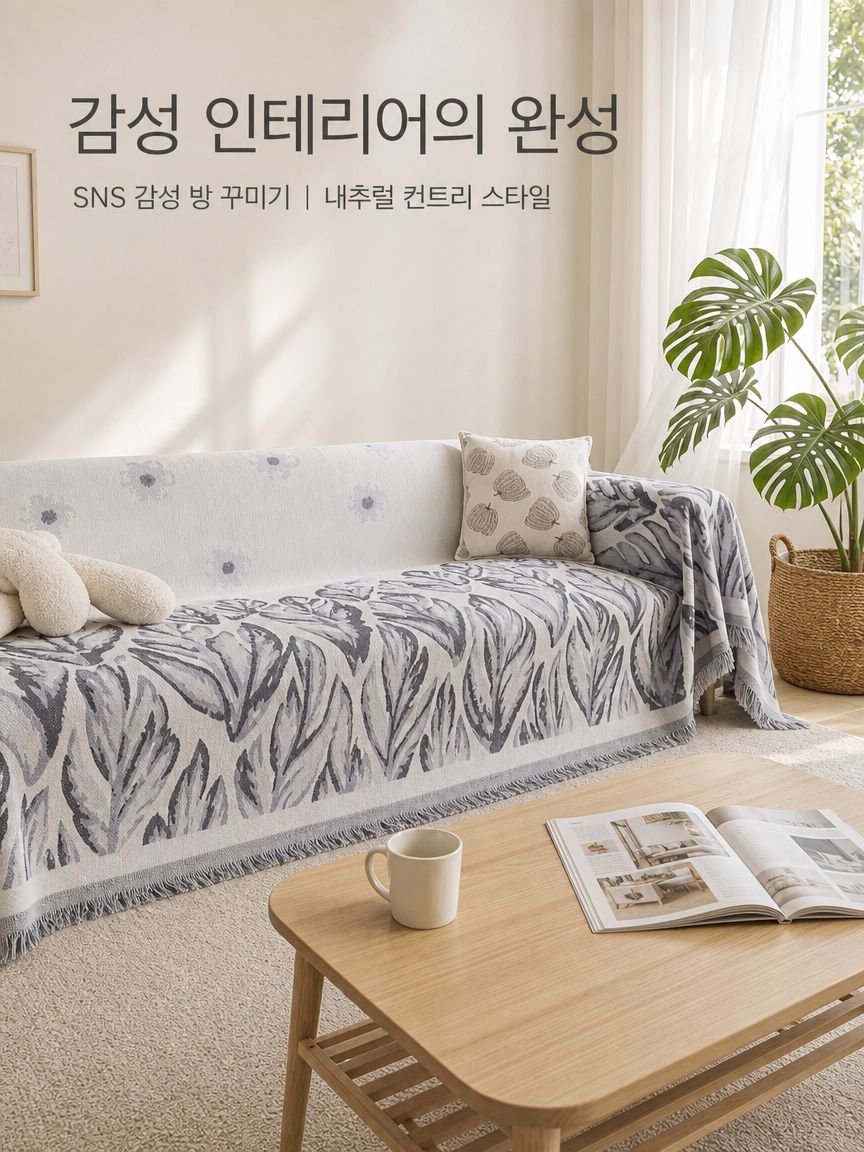 컨트리 스타일 소파 커버