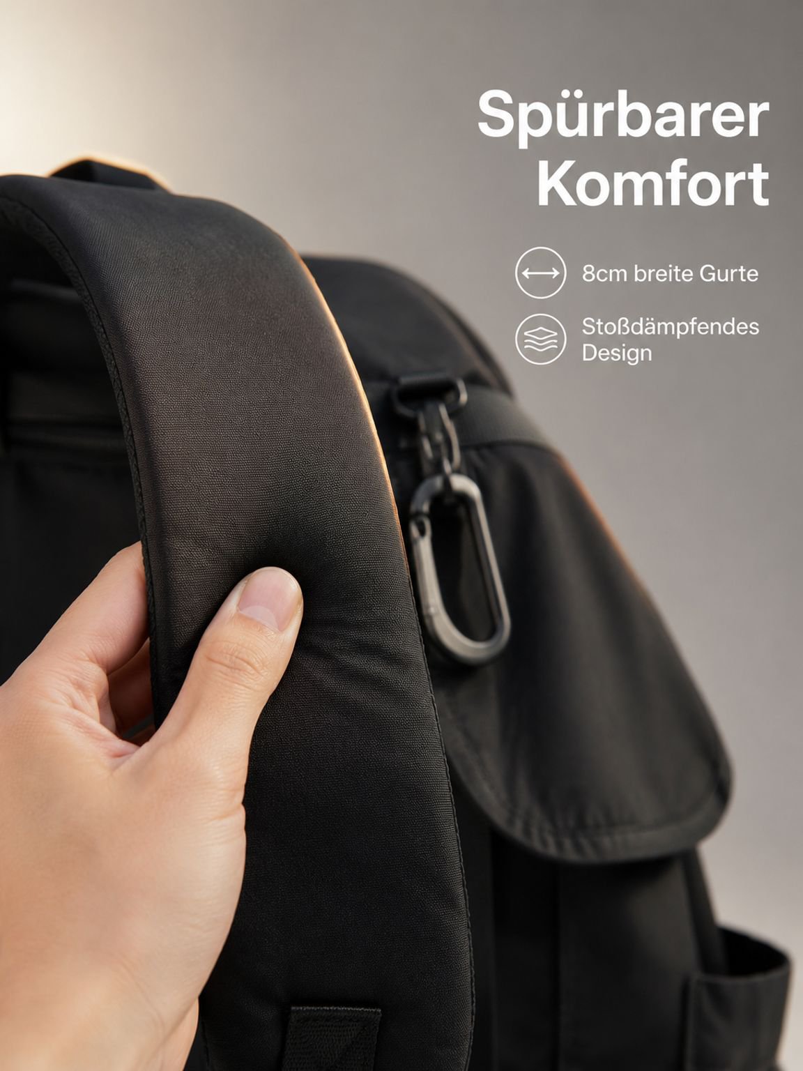 Großer Outdoor-Nylonrucksack, geeignet für Schule und Wandern