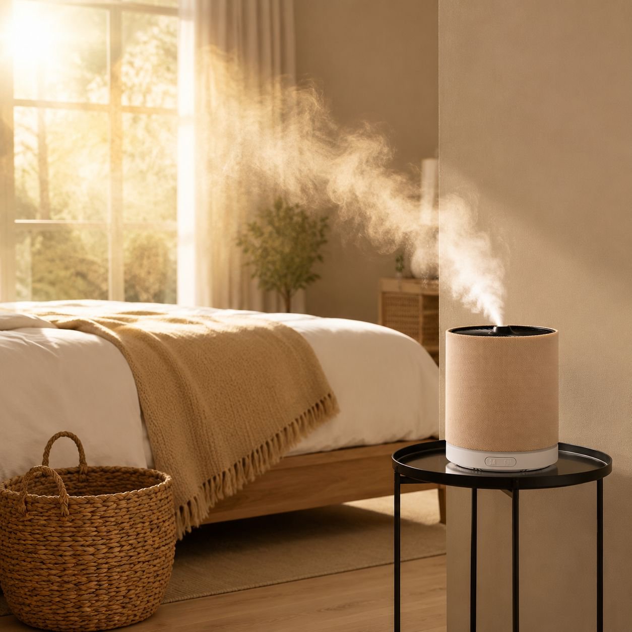 A7 ultrasonic aroma diffuser in workspace