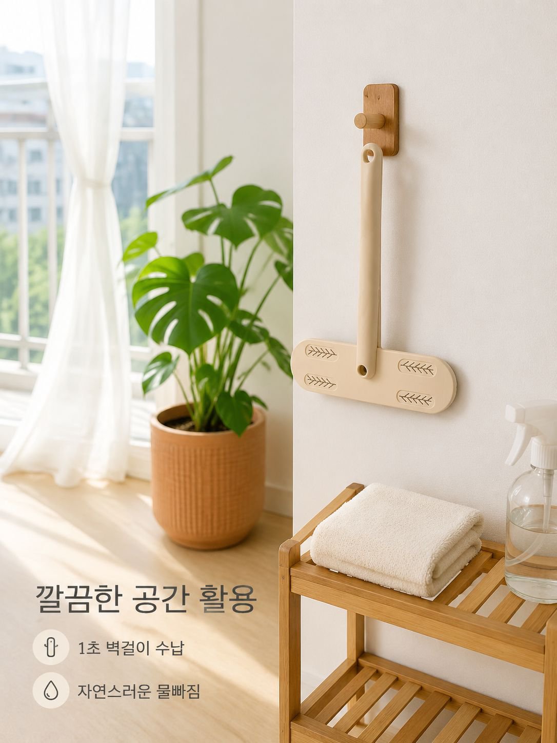다기능 가정용 벽면 청소 솔