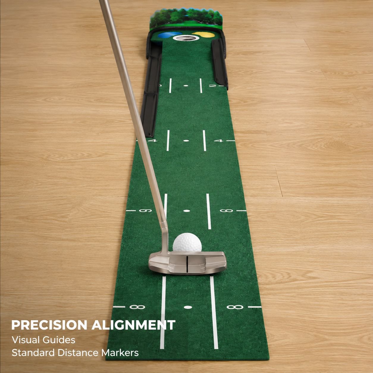 Golf putting practice mat