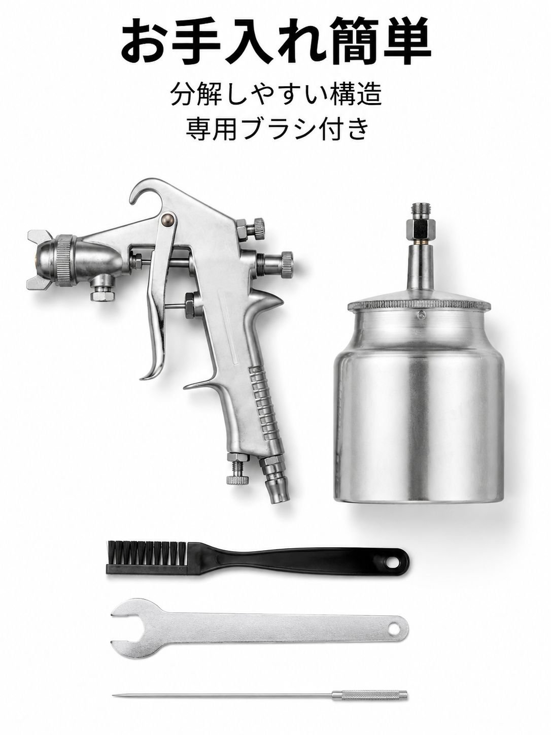SUTUF75スプレーガン高効率塗装ツール、車や家具の修理に適用
