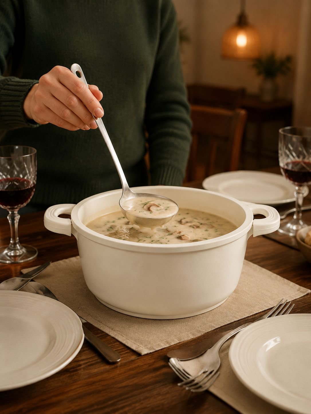 Suppentopf Set für gesundes Kochen in der Familie