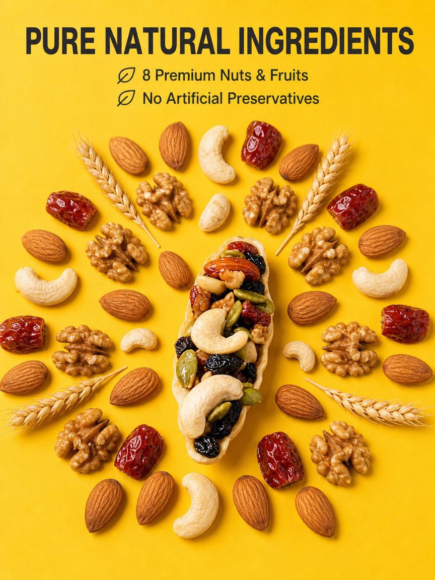 Healthy herbal nut tart with eight treasures ingredients