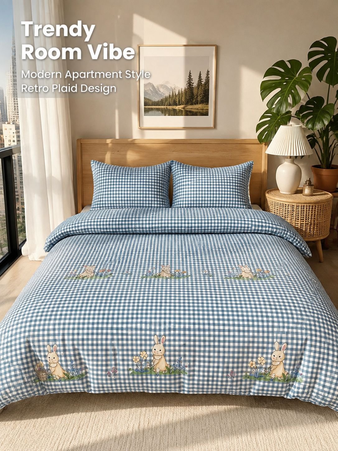 Skin-friendly matte solid color bed sheets and duvet covers