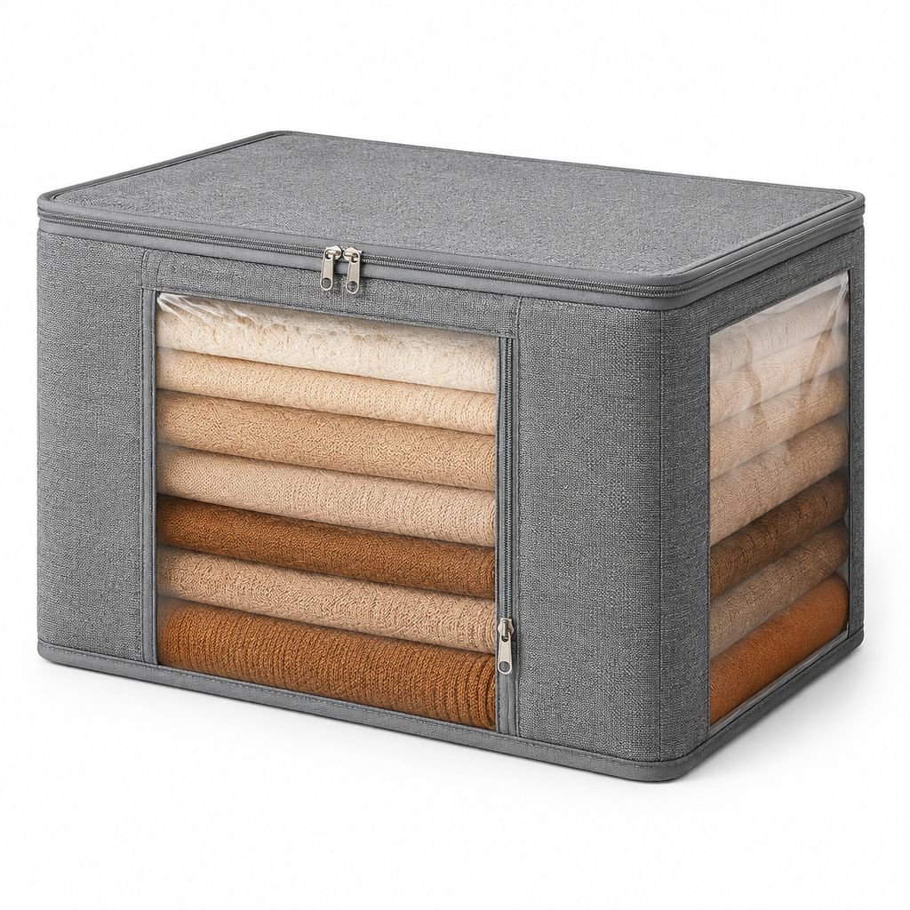 Cesta de tela gruesa de gran capacidad