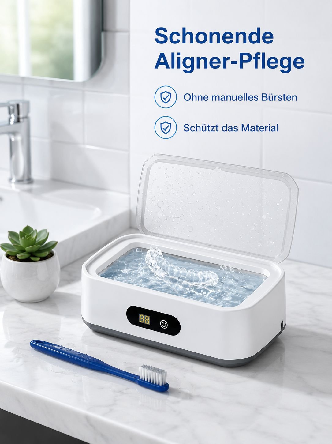 Ultraschallreinigungsgerät für Zahnspangen