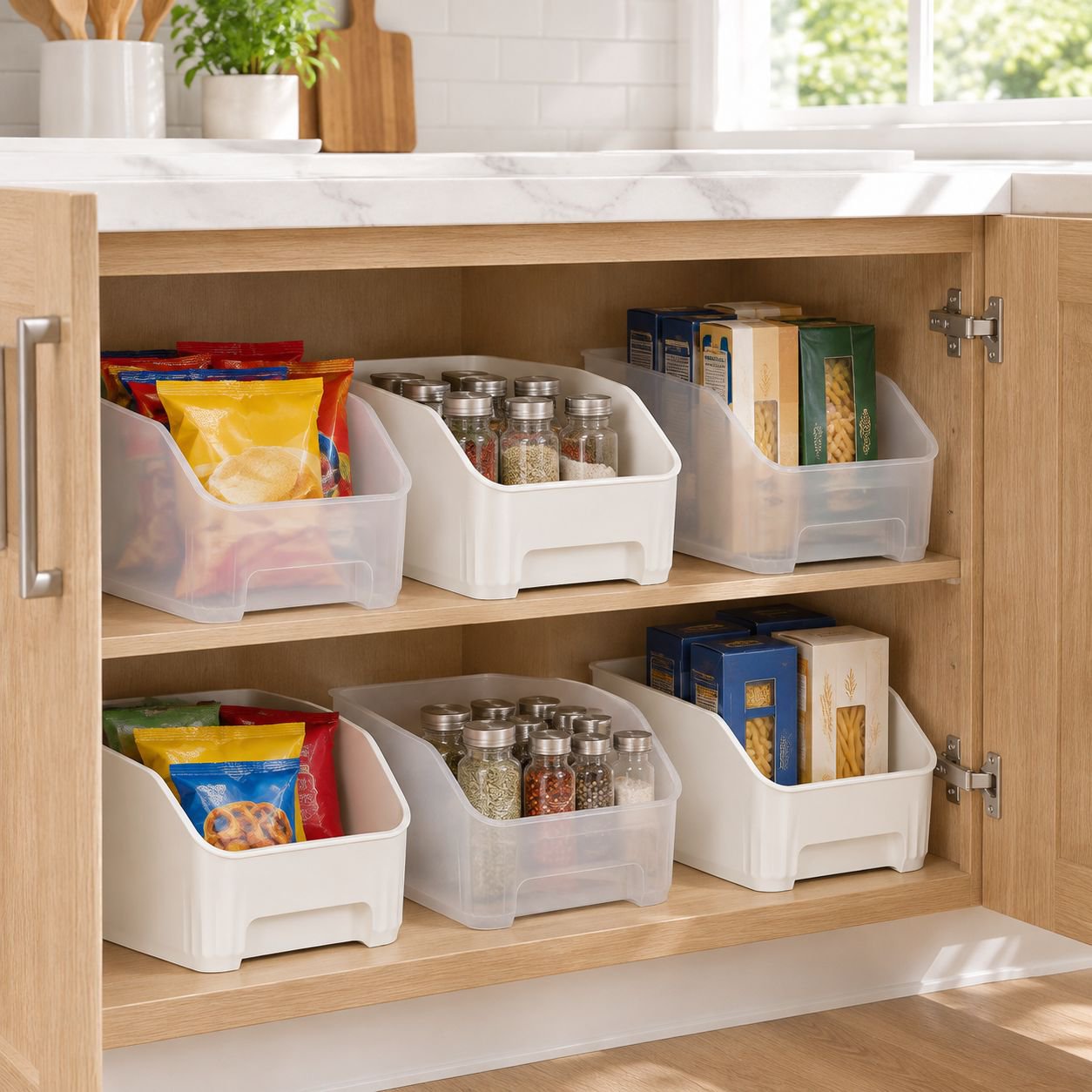 Cabinet Organizer for Snacks and Spices