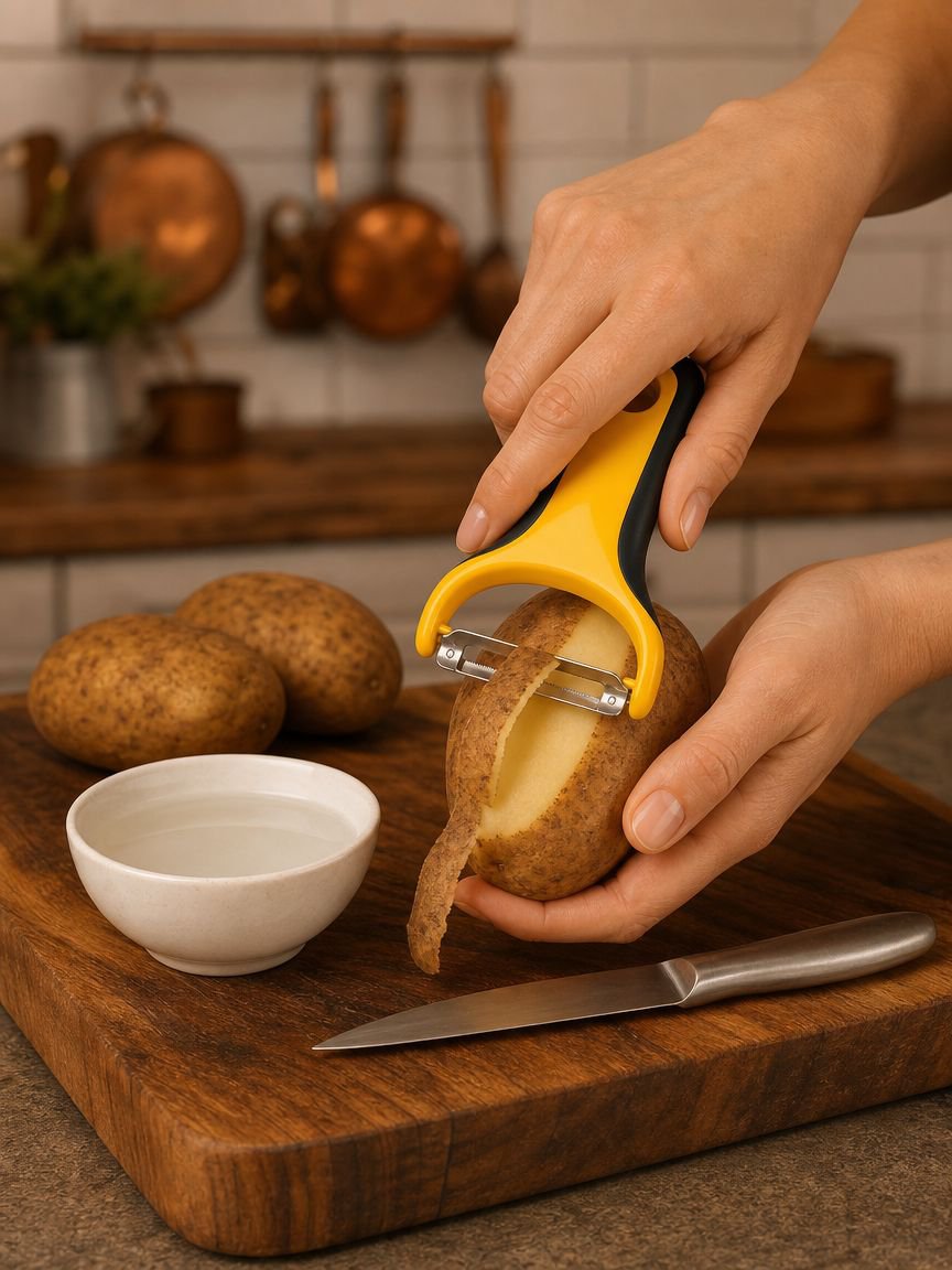 Easy-to-use corn peeler for kitchen and household