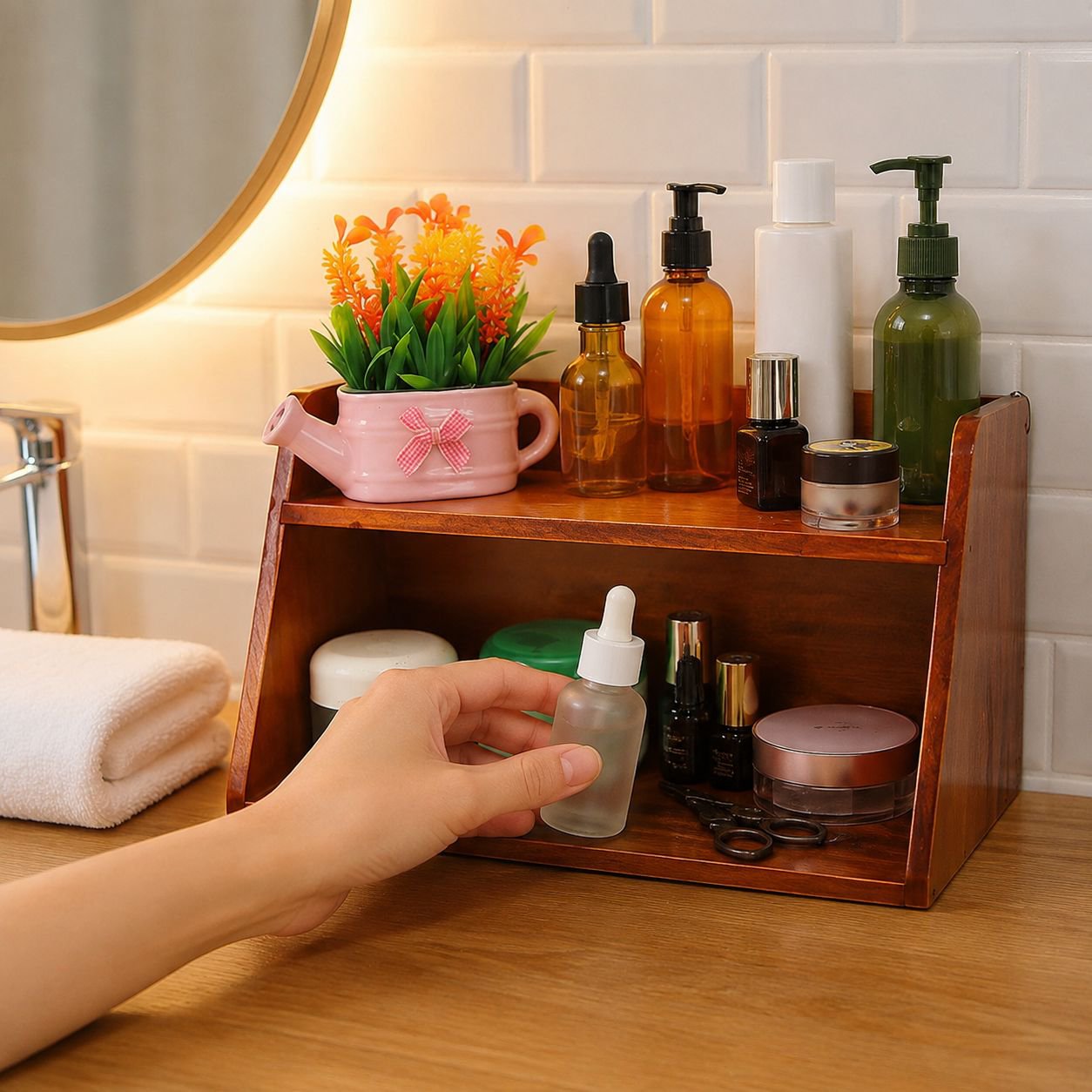 Wall-mounted Perfume Cup Rack