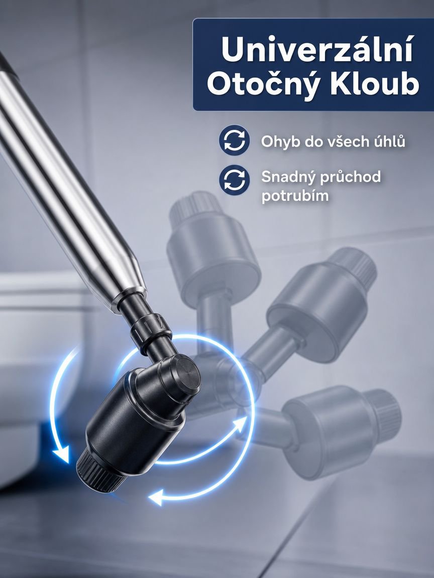 Zázračný čistič a odblokovač toalety a podlahové toalety