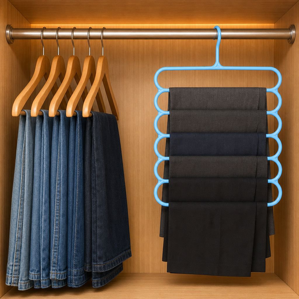 Détail des niveaux de l’étagère de rangement
